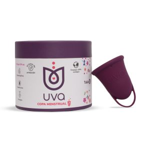 Copa Menstrual UVA 2 Talla B Morado - Aceites Esenciales Aromas Colombianas - Renace Jeox