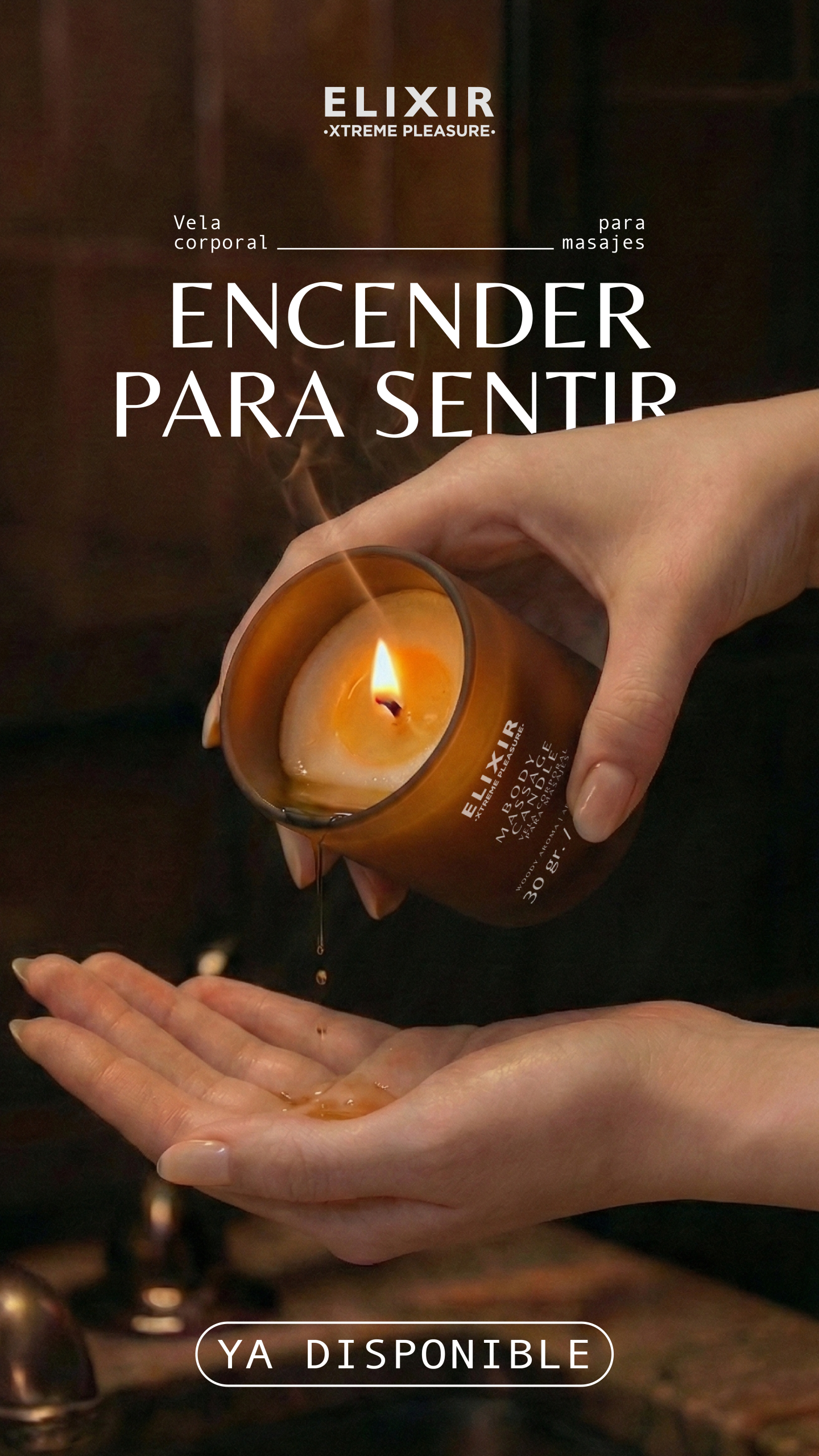 Vela Corporal para Masajes - Elixir - Aceites Esenciales Aromas Colombianas - Renace Jeox